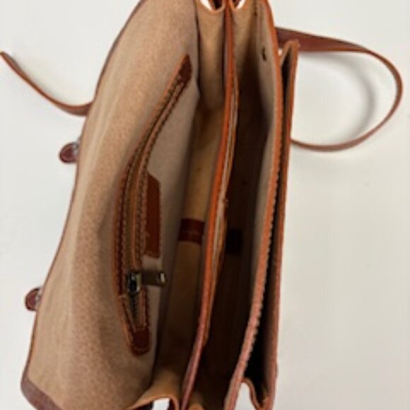DIVINA FIRENZE Lola Leather Crossbody Bag Brown - Picture 8 of 8